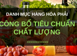 Danh mục hàng hóa phải công bố tiêu chuẩn chất lượng. Ảnh: congbochatluongsanpham.com